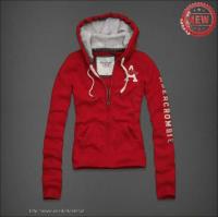 dames abercrombie fitch pullover zip a rood Quick Overhemd bq32l301